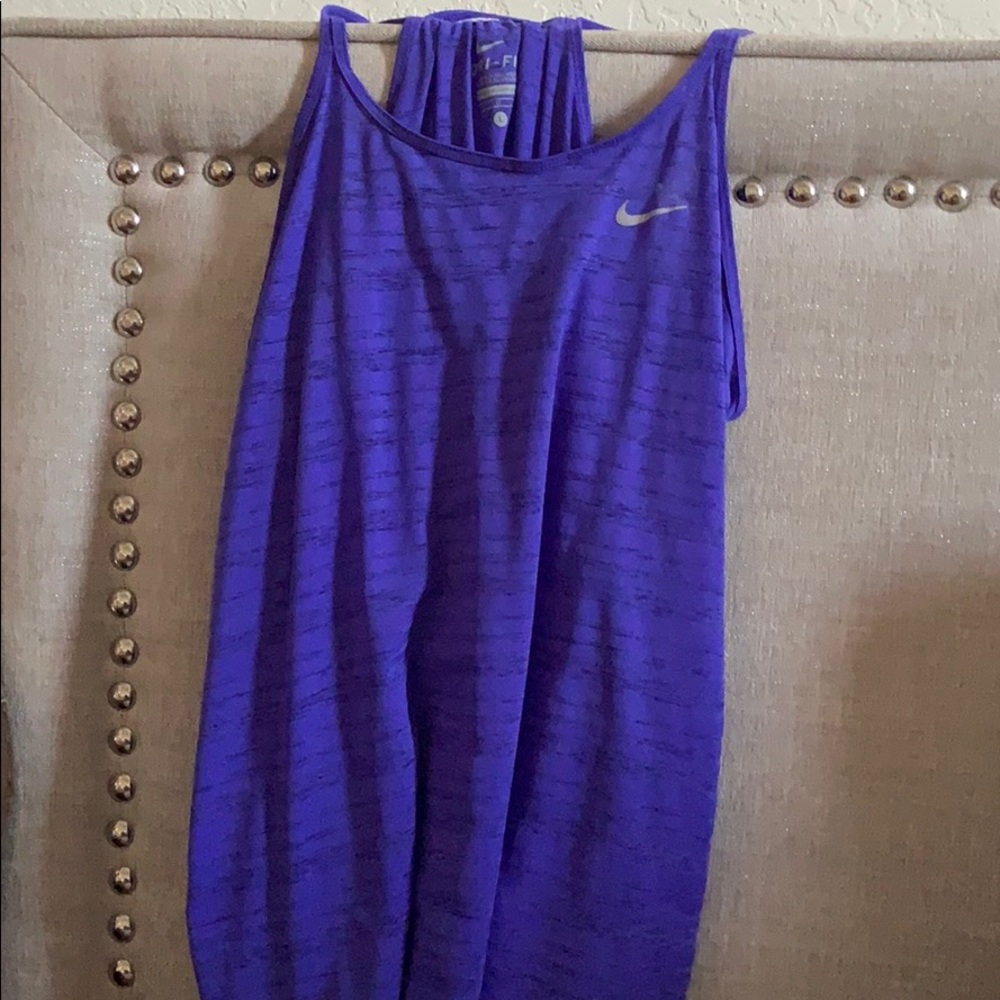 Purple Nike Dri-fit tank